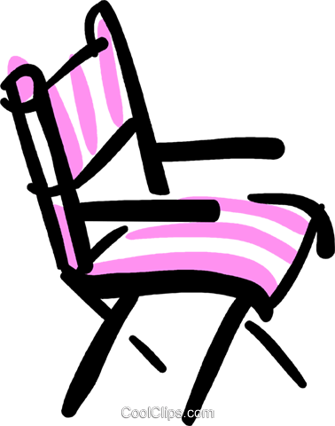 Director's Chair Royalty Free Vector Clip Art Illustration - Director's Chair Royalty Free Vector Clip Art Illustration (378x480)