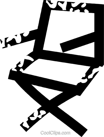 Directors Chair Royalty Free Vector Clip Art Illustration - Directors Chair Royalty Free Vector Clip Art Illustration (365x480)