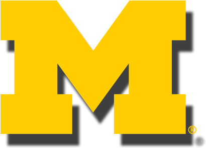 Michigan Wolverines Posters Greeting Cards Team Spirit - University Of Michigan (459x370)