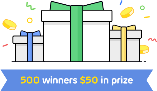 500 Winners $50 In Prizes - Diagram (560x352)