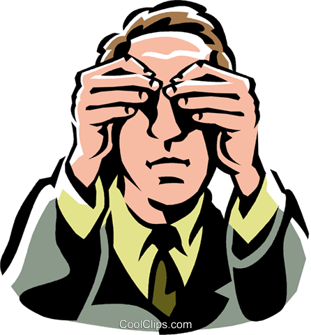 See No Evil Royalty Free Vector Clip Art Illustration - See No Evil Royalty Free Vector Clip Art Illustration (446x480)