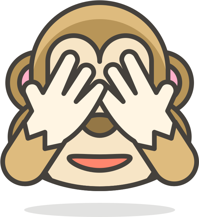105 See No Evil Monkey - Emoji Monyet (768x768)