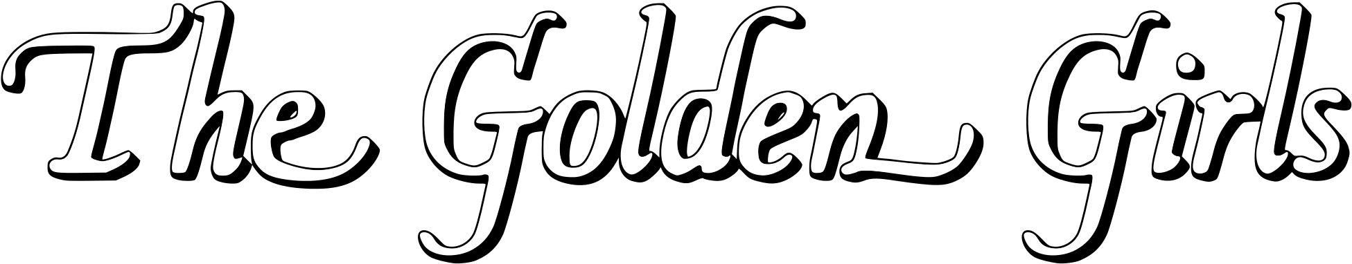 2000 X 441 1 - Golden Girls Title (2000x441)