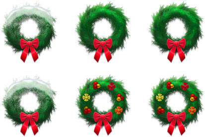 Holiday Wreaths Icon Pack By Graphicpeel - Holiday Wreath (552x296)