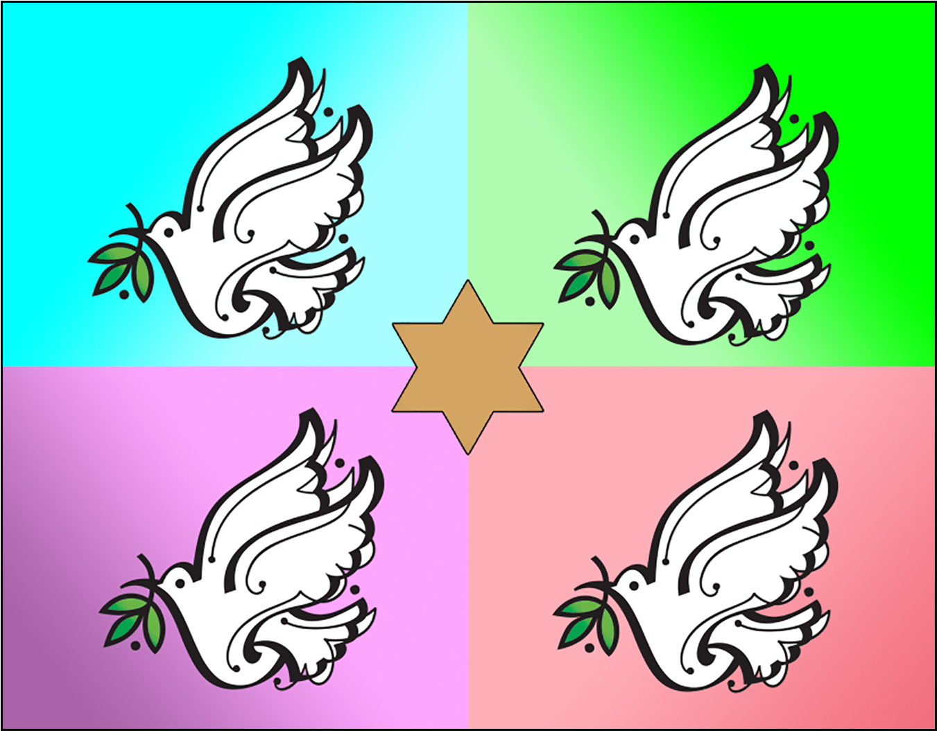 Cover Of Jewish New Year Rosh Hashanah Card - Cartoon (1660x1660)