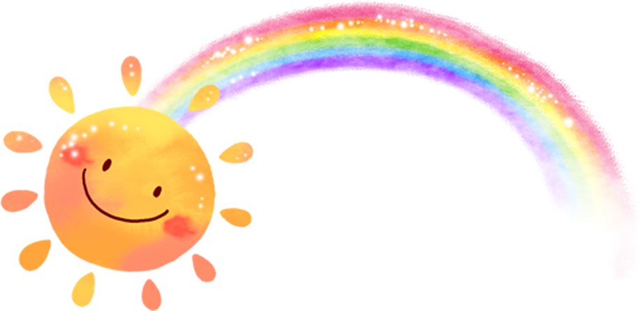 Orange Sun Watercolor Clipart - Rainbow Png Clipart Watercolor (1000x1000)