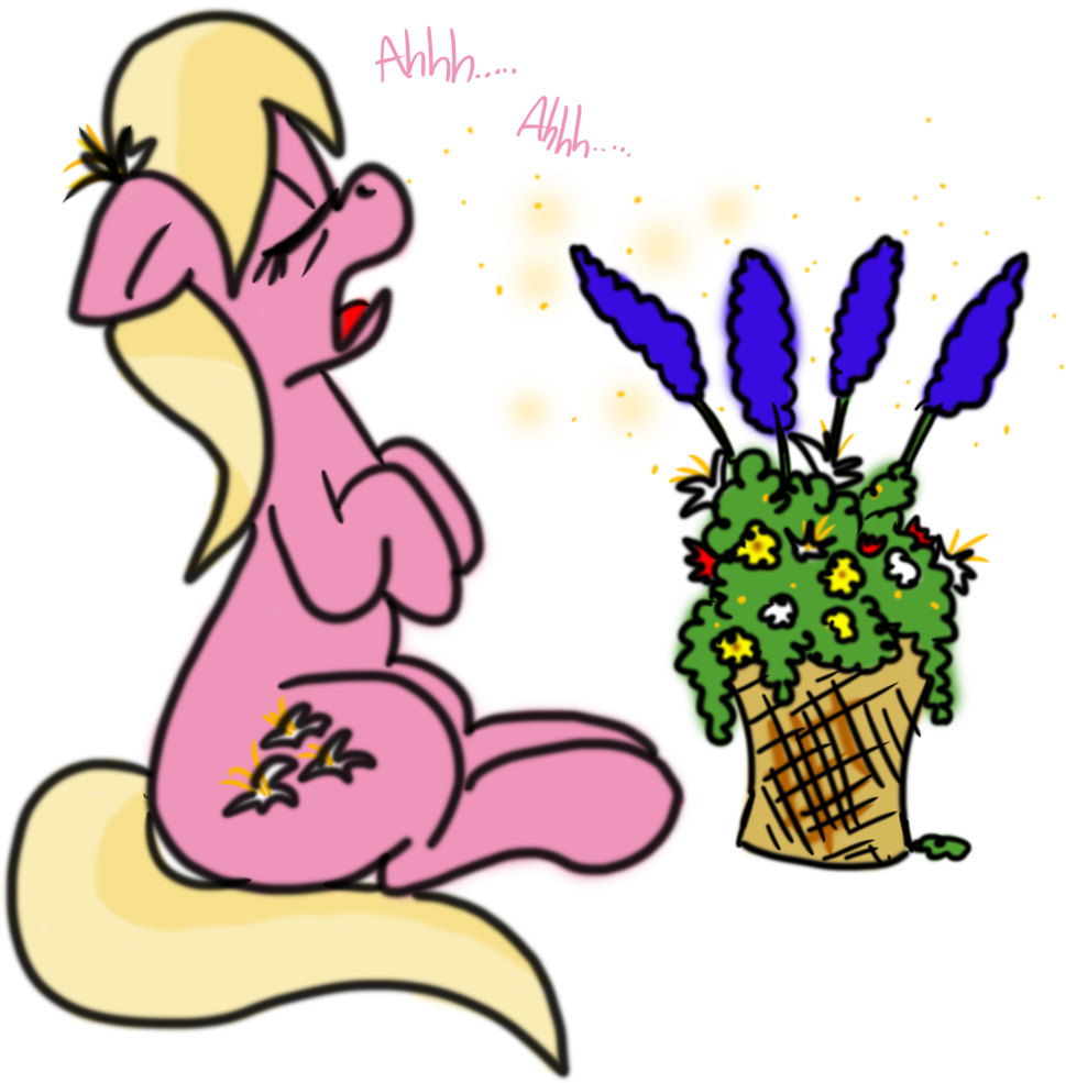 Rainysunshine, Background Pony, Cute, Flower, Lily, - Cartoon (1096x1024)