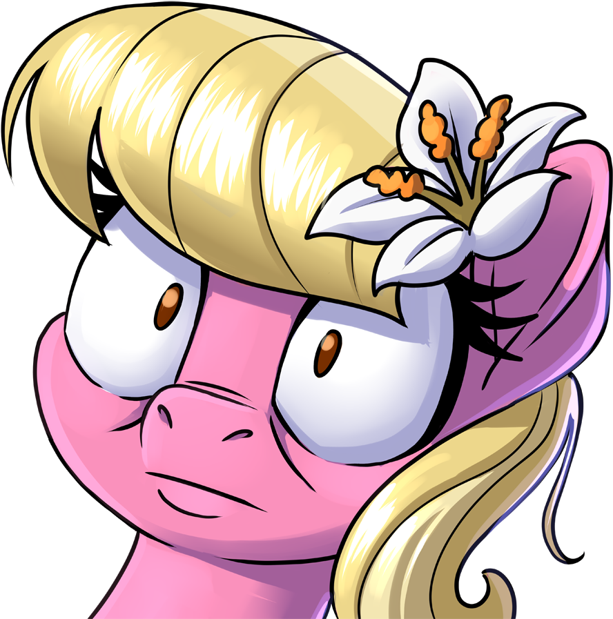 Pusspuss, Bust, Earth Pony, Female, Lily, Lily Valley, - Cartoon (900x900)