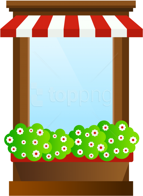 Free Png Download Window With Flowers Clipart Png Photo - Free Png Download Window With Flowers Clipart Png Photo (480x655)