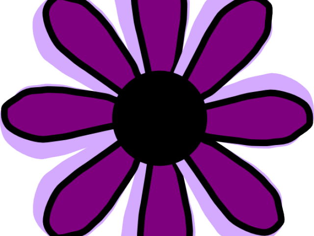 Purple Flowers Clipart - Clip Art (640x480)