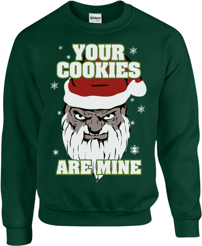 Ugly Christmas Sweater Cookies - Crew Neck (800x945)
