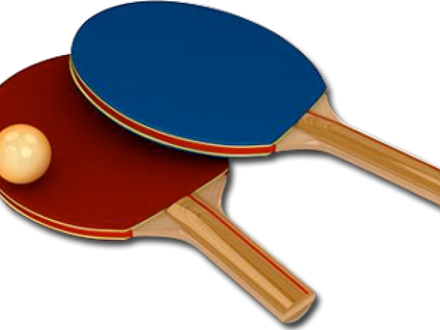 Ping Pong Clipart Transparent - Ping Pong Rackets Png (640x480)