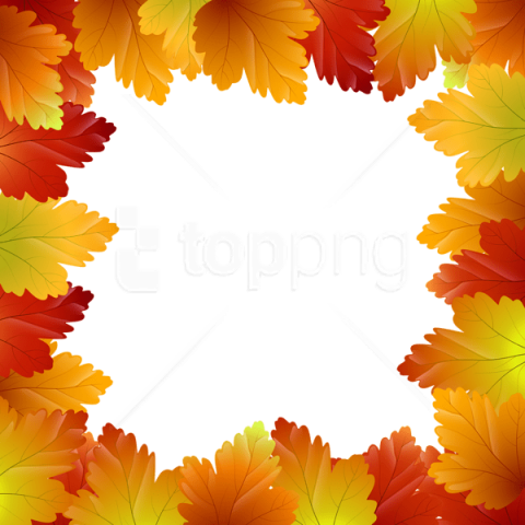 Free Png Download Autumn Leaves Border Frame Clipart - Border Autumn Leaves Clip Art (480x480)