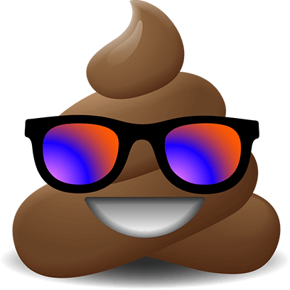 Poop Emoji Stickers Messages Sticker-11 - Poop Emoji Stickers Messages Sticker-11 (408x408)