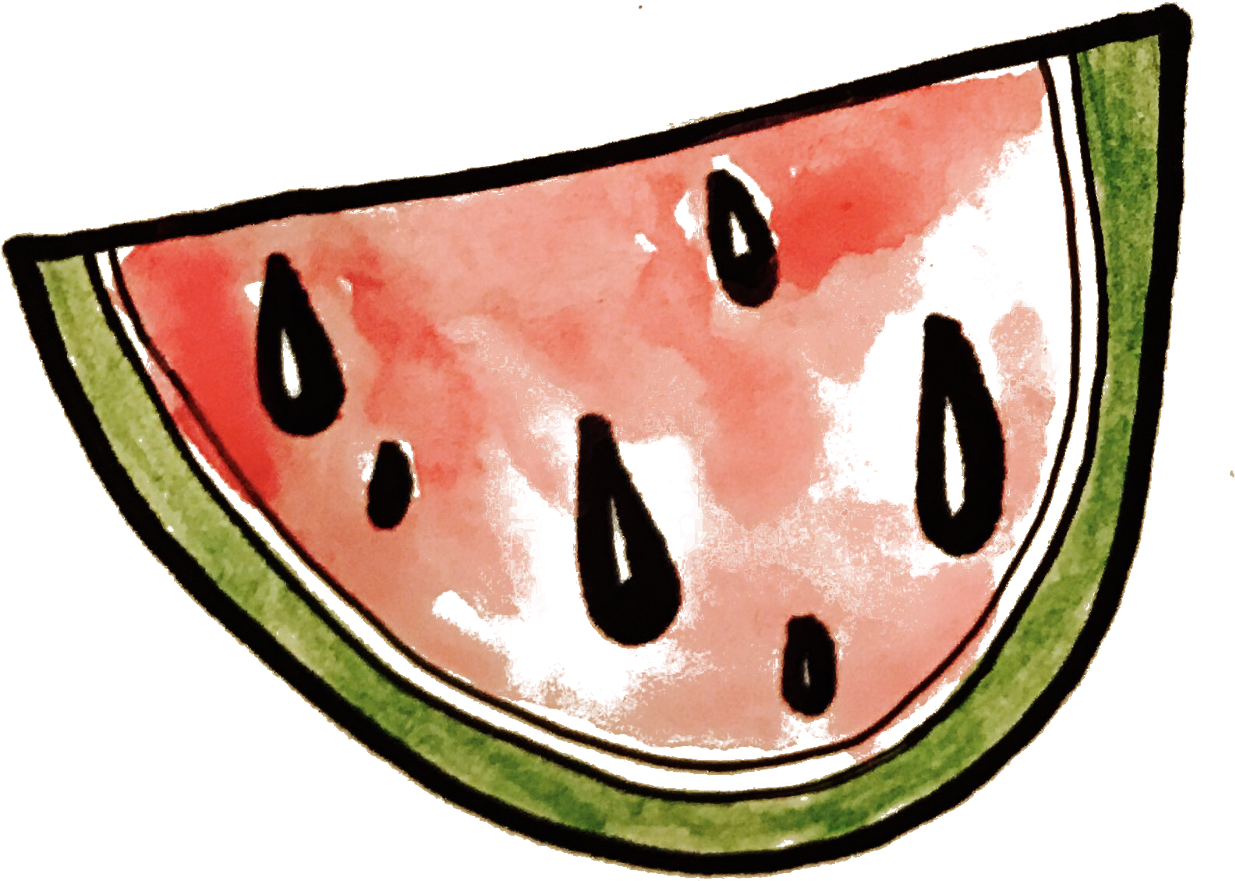 Watermelon Watercolor - Watermelon Watercolor (1667x1321)