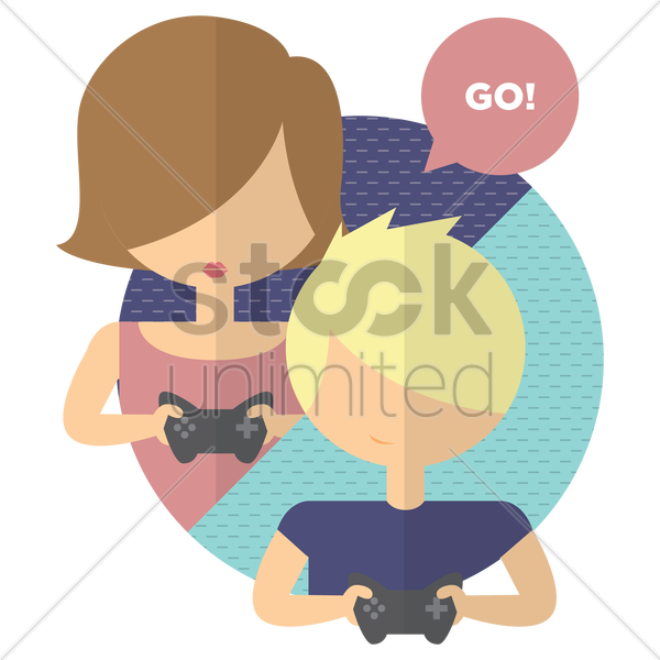 Cartoon Clipart Video Clip Art - Boy And Girl On Phone (600x600)