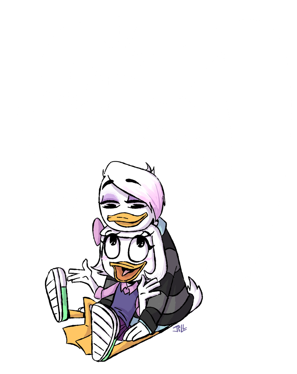 Duck Soup On Twitter - Ducktales Webby X Lena (953x1200)
