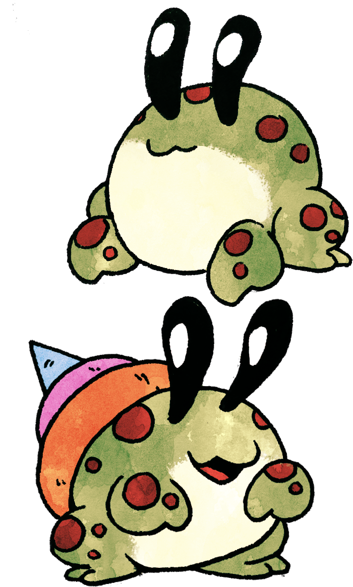 Freb A Small Animal That Lives Near Water - Cartoon (738x1168)