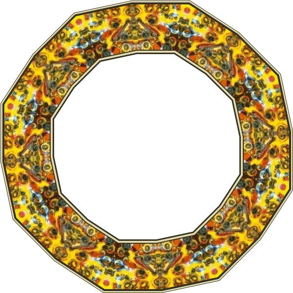 Octagonal Bisque Pottery, Frame Clipart, Wicca, Baroque, - Chameli Devi Institute Of Professional Studies (800x600)