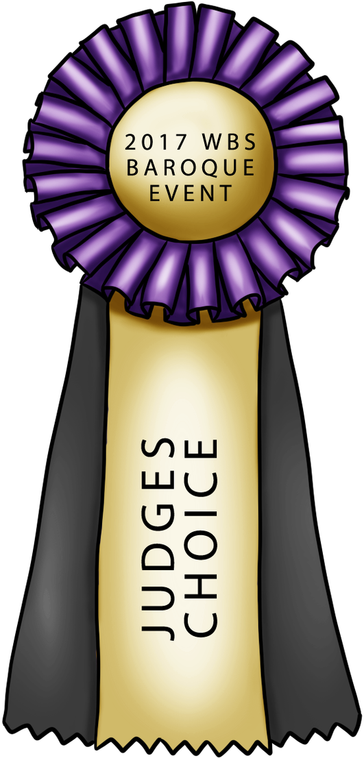 2017 Wbs Baroque Event Judges Choice By Angry Horse - Blue Ribbon Best In Show (692x1154)