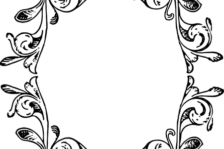 Round Frame K Pictures Full Hq Elegant - Decorative Art Border Designs (450x300)