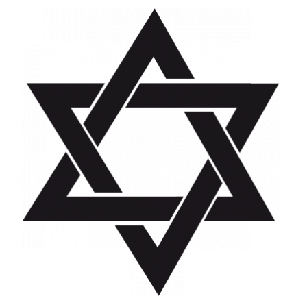 Magen David Png, Jewish Star Png - Star Of David Icon (448x448)
