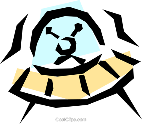 Ufo Royalty Free Vector Clip Art Illustration - Ufo Royalty Free Vector Clip Art Illustration (480x420)
