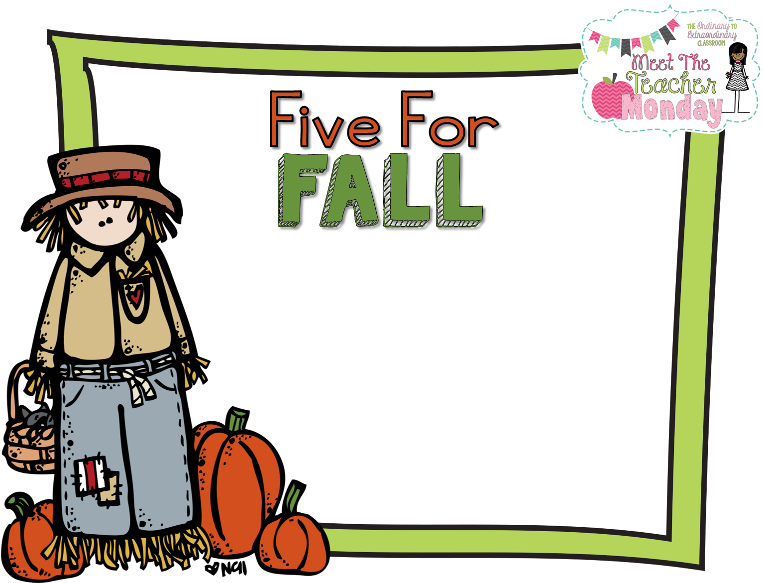 Don't Forget To Return To My Blog To Link Up - Fall Melonheadz Clipart (1582x1209)