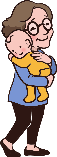 Wij Hebben De Beste Verzameling Van Cadeaus Speciaal - Grand Mère Et Bébé Dessin (630x630)