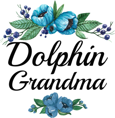 Blue Flowers Dolphin Grandma Blue Flowers Dolphin Grandma - Culture (440x440)