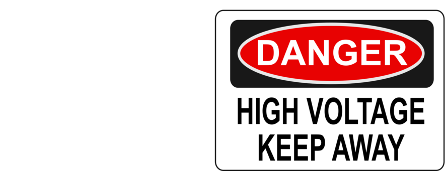 Danger High Voltage Computer Icons Sign, Danger High - Danger High Voltage (1075x340)