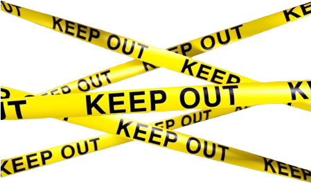 Going Out Clipart - Police Keep Out Tape (448x299)