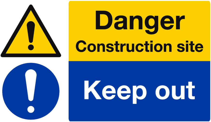 Download Danger Construction Site - Construction Site Keep Out Png (900x547)