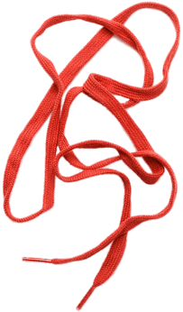 Single Red Shoe Lace - Shoe Laces Png (400x400)