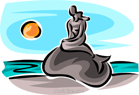 Mermaid Royalty Free Vector Clip Art Illustration - Mermaid Royalty Free Vector Clip Art Illustration (480x330)