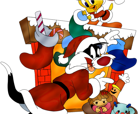 Dachshund Clipart Transparent - Looney Tunes Characters Christmas (640x480)