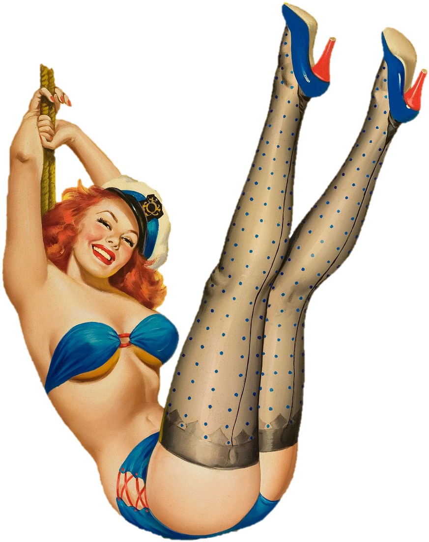 Pin Up Girl Erotic Woman - Pin Up Girls Png (971x1280)