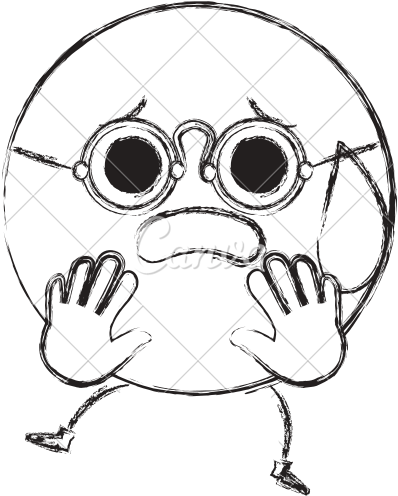 Clip Transparent Scared Face Drawing At Getdrawings - Cartoon (550x550)