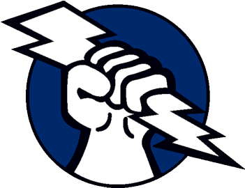 Fist Lightning Bolts Logo - Hand With Lightning Bolt (400x300)