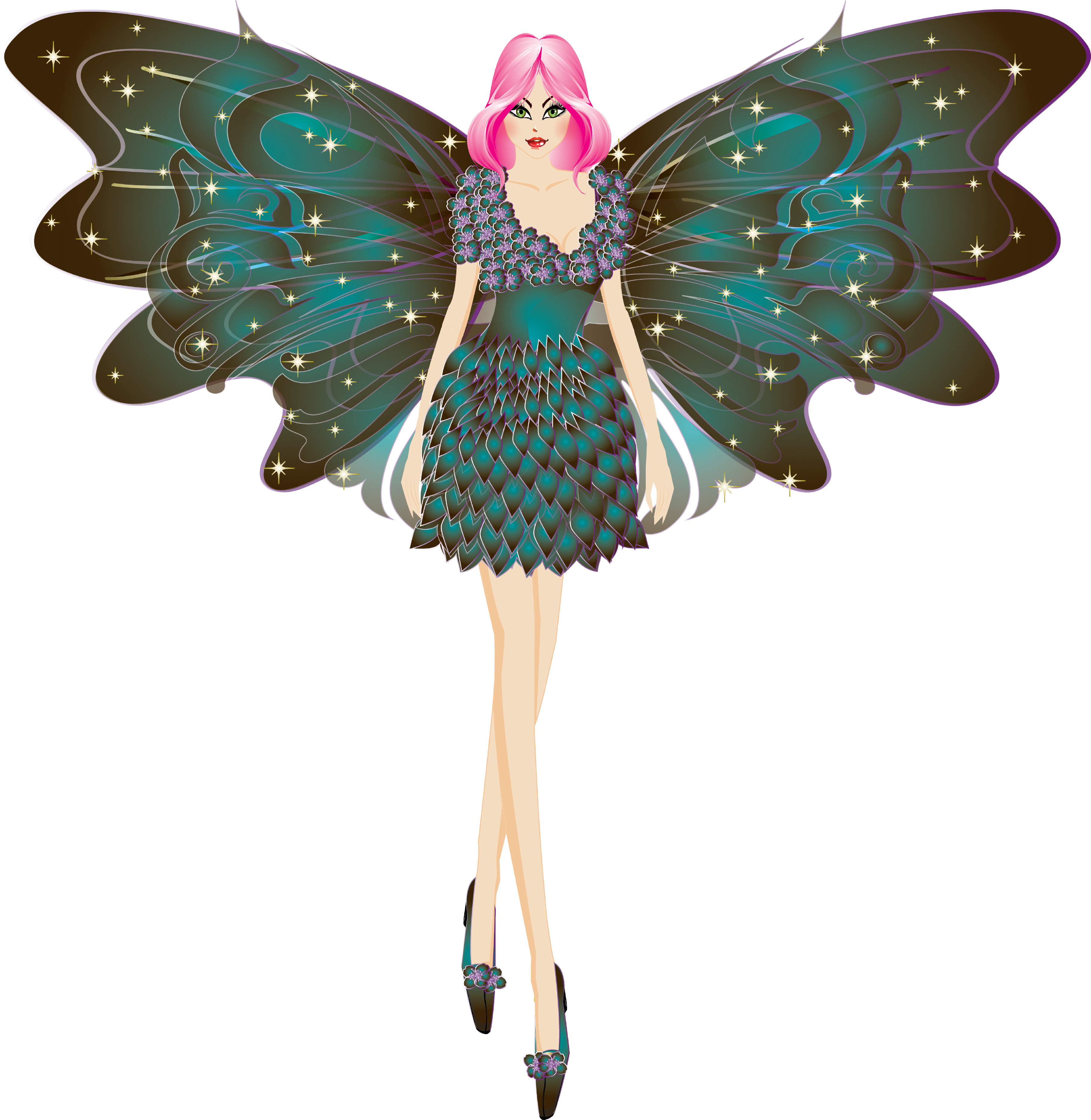 Fairy Clipart And Digital Paper , Fairies,fairy Clip - Fairy (3629x3727)