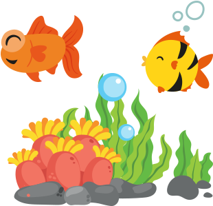 Poissons Et Coraux - Sea Weed Clip Art (416x328)
