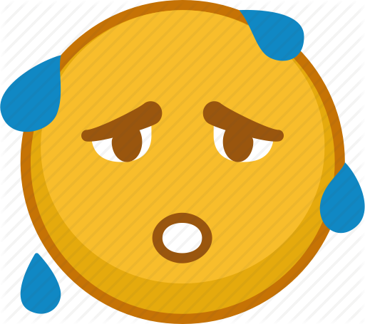 Sweating Icon Clipart Emoticon Smiley Clip Art - Sweating Emoji Transparent Background (512x455)