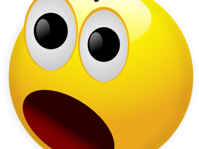 Emoticons Clipart - Surprised Face Png (640x480)