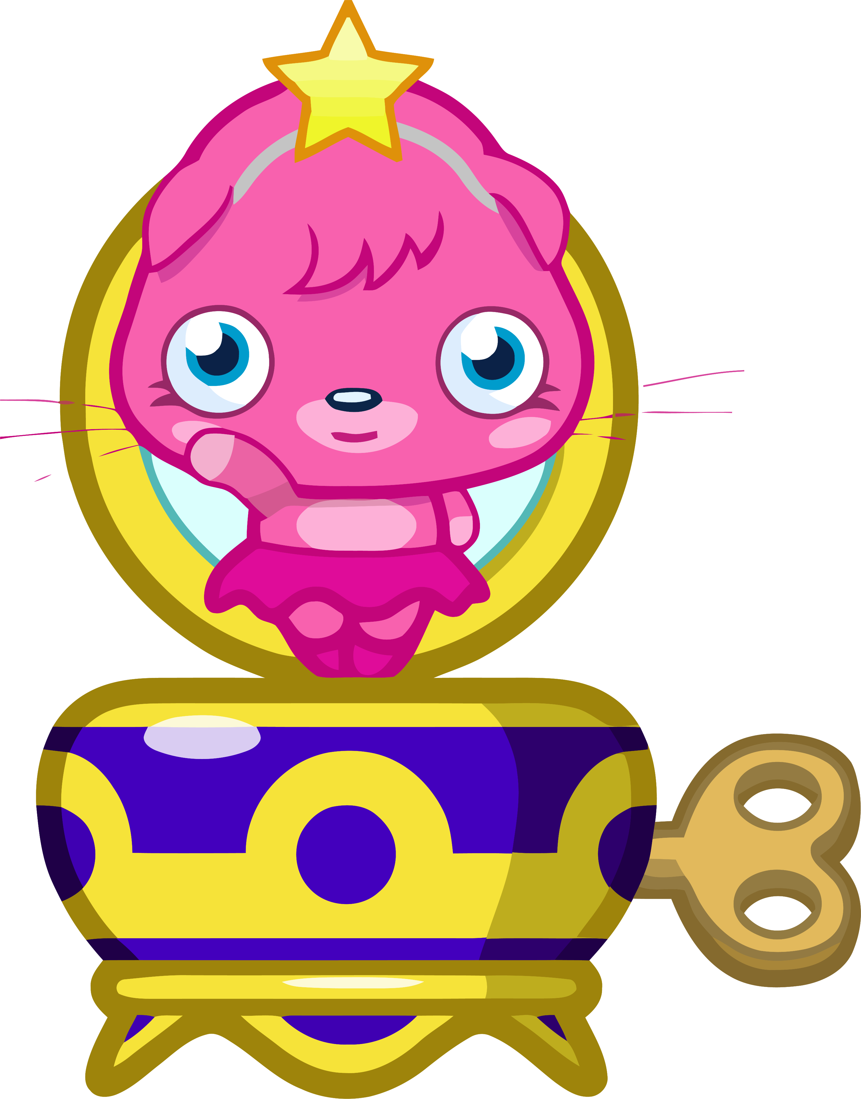 Princess Poppet Music Box Clipart Png - Moshi Monster Codes Poppet (2899x3698)