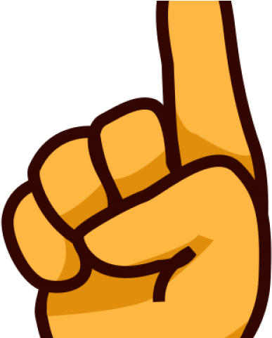 Hand Emoji Clipart Thumbs Up - Finger Pointing Up Clipart (640x480)