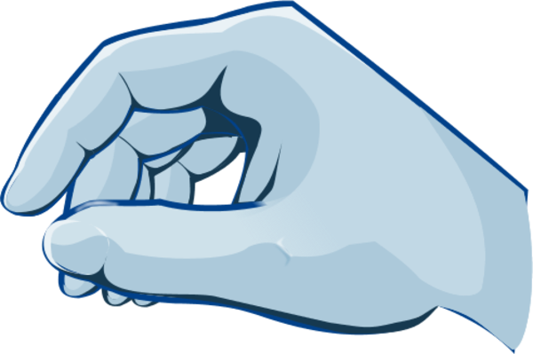 Hand Picking Up Something Vector Clip Art - Pick Up Hand Cartoon (600x399)