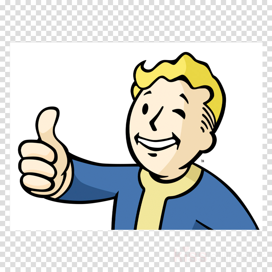 Fallout 4 Thumbs Up Clipart Fallout 3 Fallout - Vault Boy (900x900)