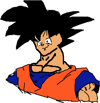Goku - Cartoon (500x350)