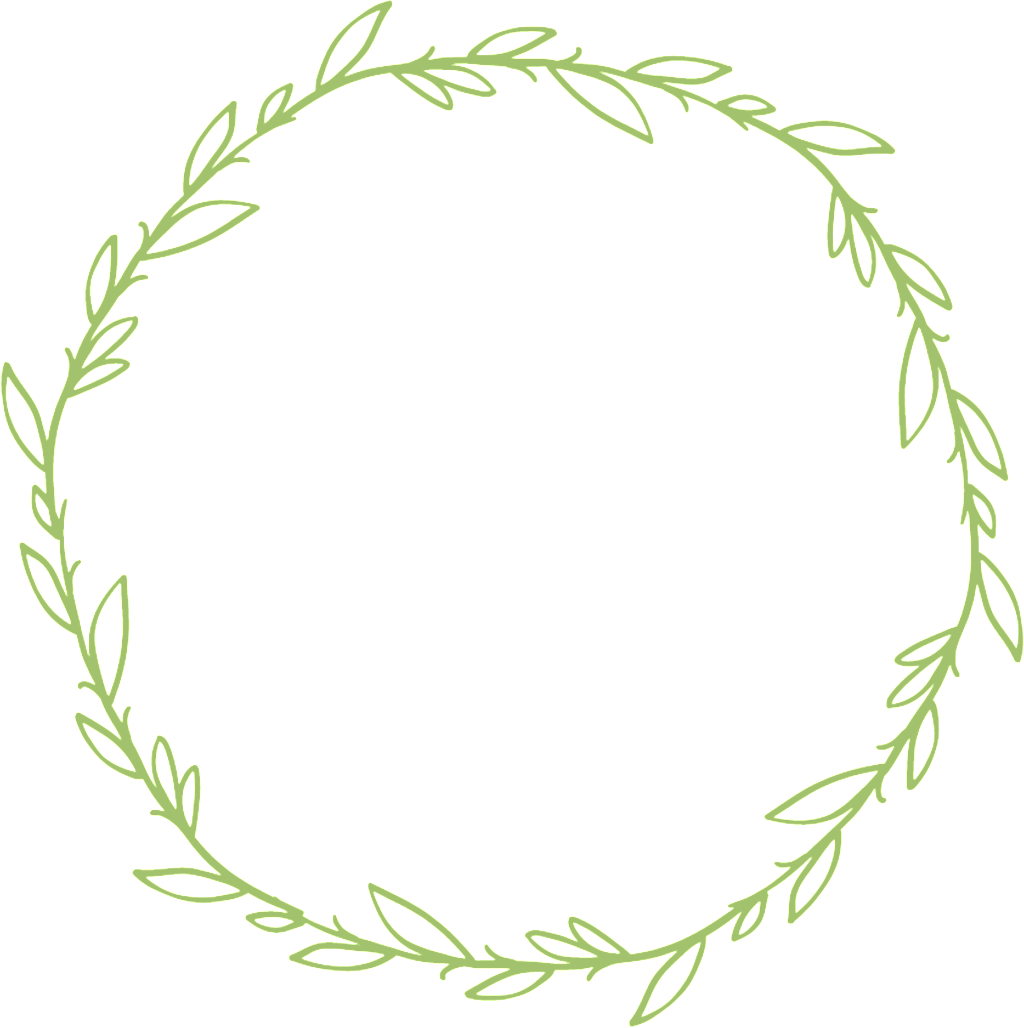 Minimalistic Green Hand - Hand Drawn Wreath Png (1024x1028)