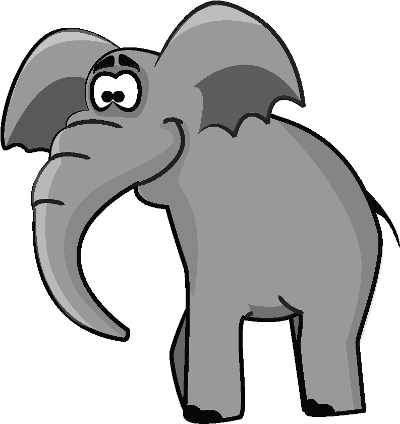 Coloring Book Animals Clipart , Png Download - Elephant (793x840)